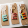 Resin Alphabet Keychains