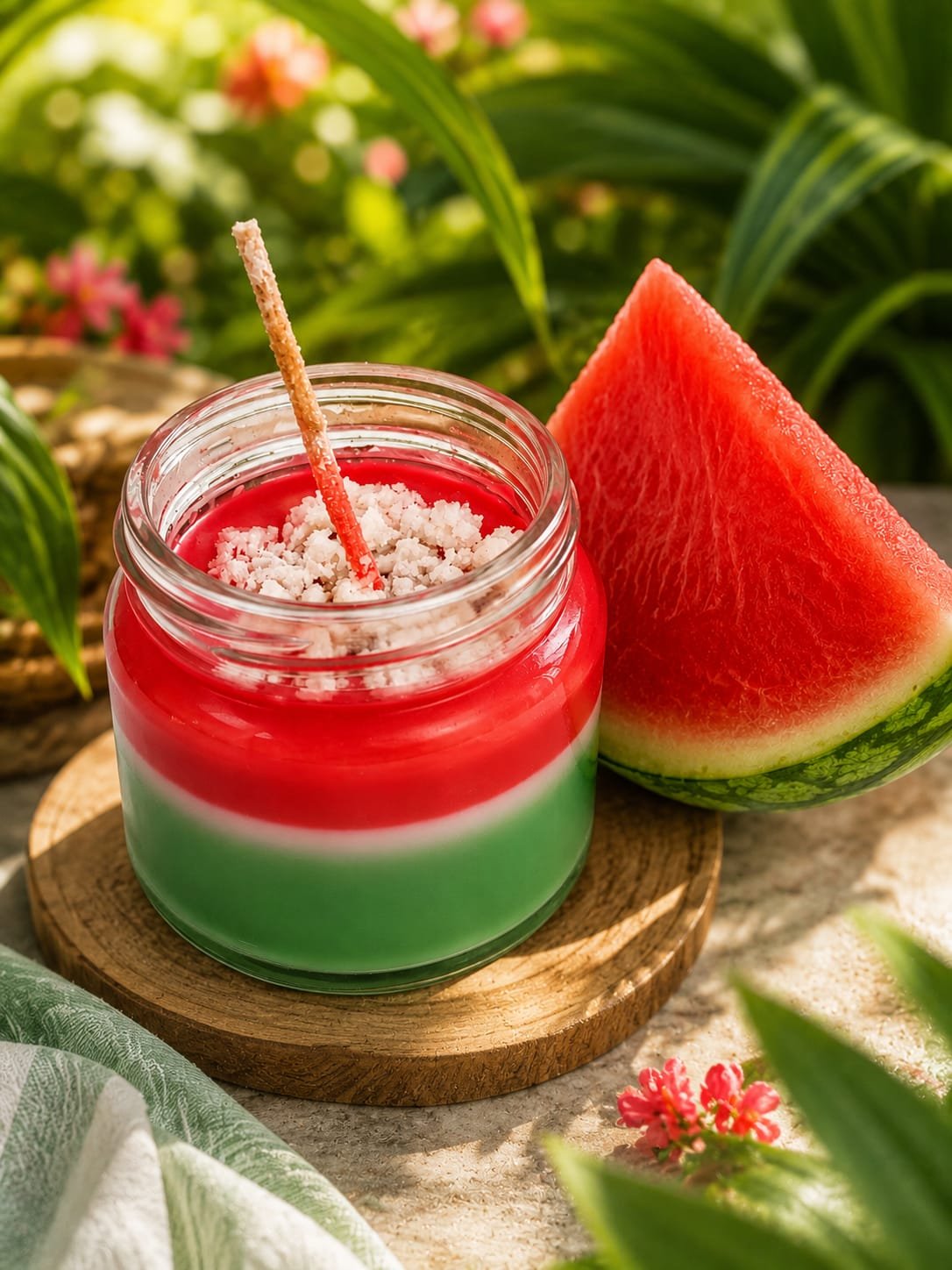 Juicy Watermelon Candle - Luxury Soy Scented Candle Shot Glass (150 G)