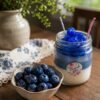 Bluebeery scented jar candle