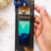 Ocean Wave Resin Bookmark with Seashell | Handmade Epoxy Resin Bookmark with Tassel