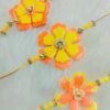 Handmade Resin Floral Rakhi – Vibrant Yellow & Peach Designer Rakhi